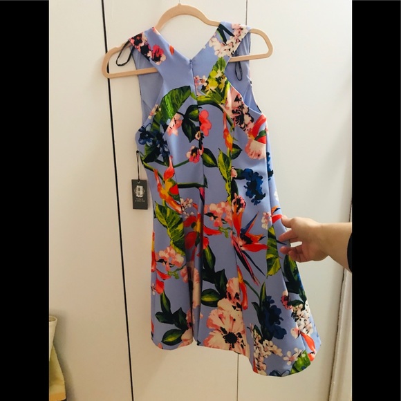 #018. Floral Vince Camuto skater cocktail dress NWT - Picture 7 of 7